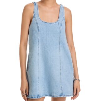 Blanknyc A Line Flared Denim Dress