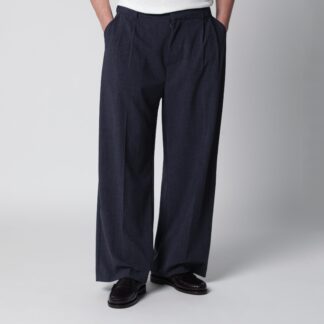 Blue denim Inno trousers in viscose blend