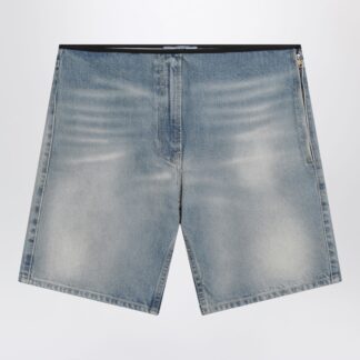Blue shorts with a washed effect