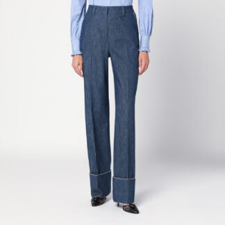 Blue trousers in Chambray Denim