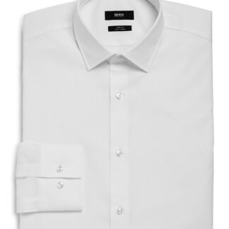 Boss Basic Solid Slim Fit Dress Shirt