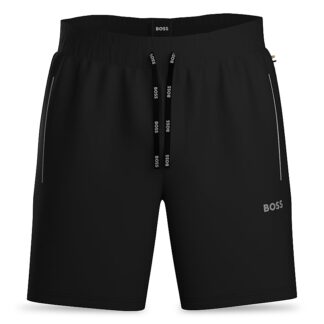 Boss Mix & Match Cotton Stretch Logo Print Drawstring Shorts