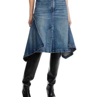 Brandon Maxwell Frankie Denim Skirt