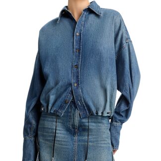 Brandon Maxwell Leland Denim Shirt