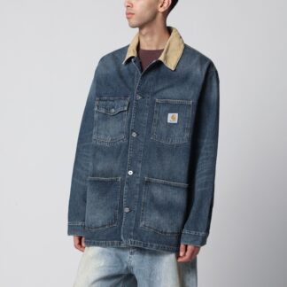 Chore coat Warren in heavy cotton denim blue
