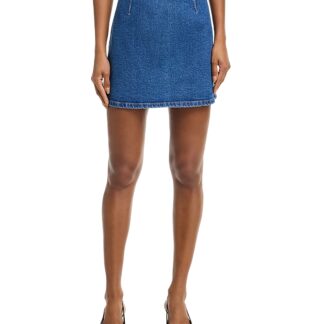 Cinq a Sept Amara Rhinestone Denim Skirt