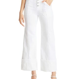 Cinq a Sept Benji Cropped Wide Leg Denim Pants