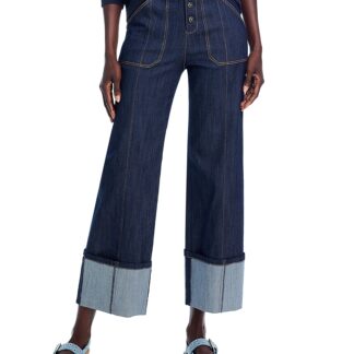 Cinq a Sept Benji High Rise Cuffed Jeans in Indigo