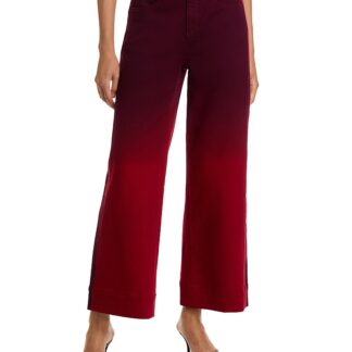 Cinq a Sept Betsy Degrade High Rise Wide Leg Jeans in Rosewood/Pickled Beet