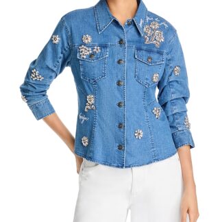 Cinq a Sept Canyon Scrunched Denim Jacket