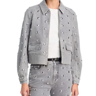 Cinq a Sept Harriet Studded Denim Jacket