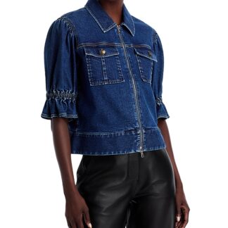 Cinq a Sept Holly Half Sleeve Denim Jacket
