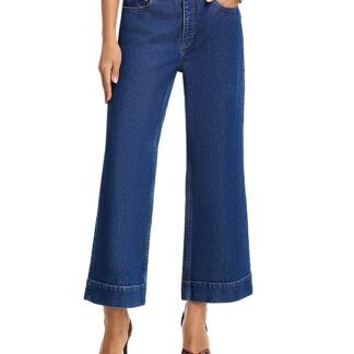 Cinq a Sept Joey Wide Leg Ankle Jeans in Tide