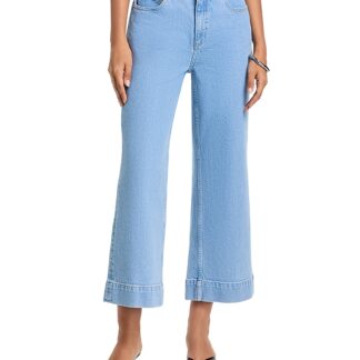 Cinq a Sept Joey Wide Leg Ankle Jeans in Zephyr