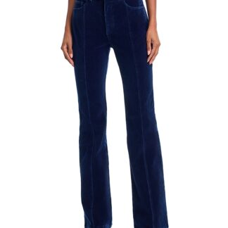Cinq a Sept Shailen High Rise Velvet Denim Jeans in Annecy