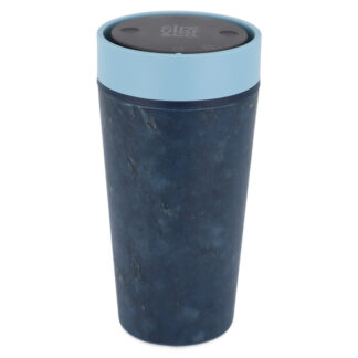Circular & Co Recycled Fabric Reusable Coffee Cup - Stonewash Blue - 12oz