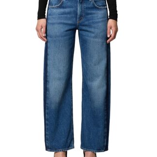 Citizens of Humanity Lindz Tuxedo Stripe High Rise Easy Straight Jeans in Liro