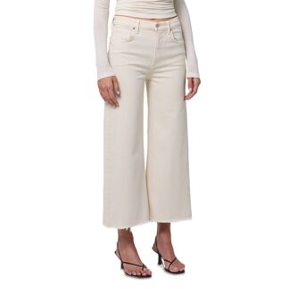 Citizens of Humanity Lyra High Rise Crop Wide Leg Jeans in Almondette