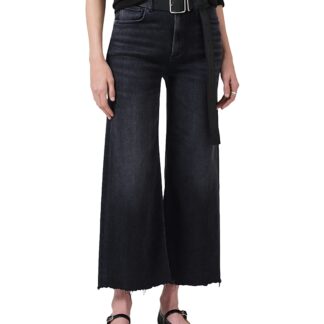 Citizens of Humanity Lyra High Rise Cropped Wide Leg Jeans in Medallion