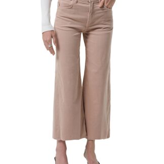 Citizens of Humanity Lyra Wide Leg Cropped Jeans in Pale Stone