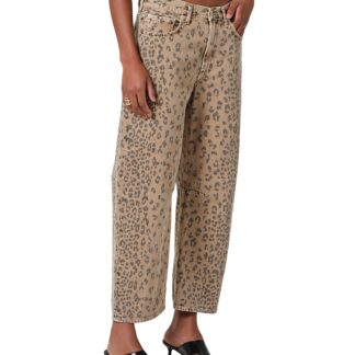 Citizens of Humanity Miro High Rise Relaxed Jeans in Natural Cheetah