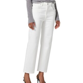 Citizens of Humanity Palma High Rise Straight Leg Jeans in Soft White