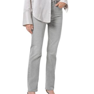 Citizens of Humanity Zurie High Rise Straight Leg Jeans in Quartz Grey