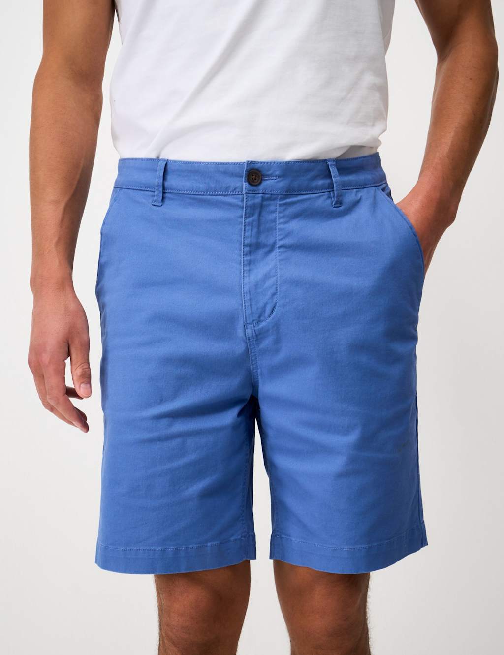 Crew Clothing Bermuda Stretch Chino Shorts Denim