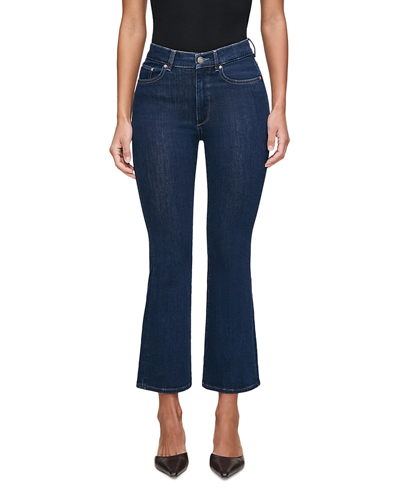 DL1961 Bridget Boot High Rise Instasculpt Crop Jeans in Lunar Sky