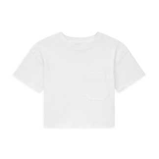 DL1961 Girls' Short Sleeve Pocket Tee - Big Kid