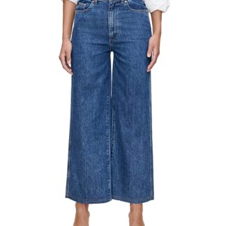 DL1961 Hepburn High Rise Wide Leg Ankle Jeans in North Beach