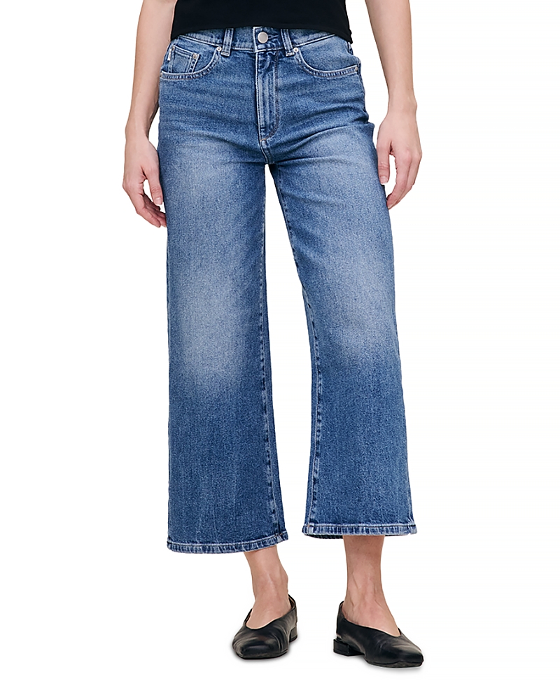 DL1961 Hepburn High Rise Wide Leg Petite Jeans in Driggs