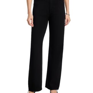DL1961 Karmine Refined Wide Leg SculptSystem Aura High Rise Jeans in Black