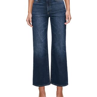 DL1961 Karmine SculptSystem High Rise Ankle Refined Wide Leg Jeans in Dark Sea