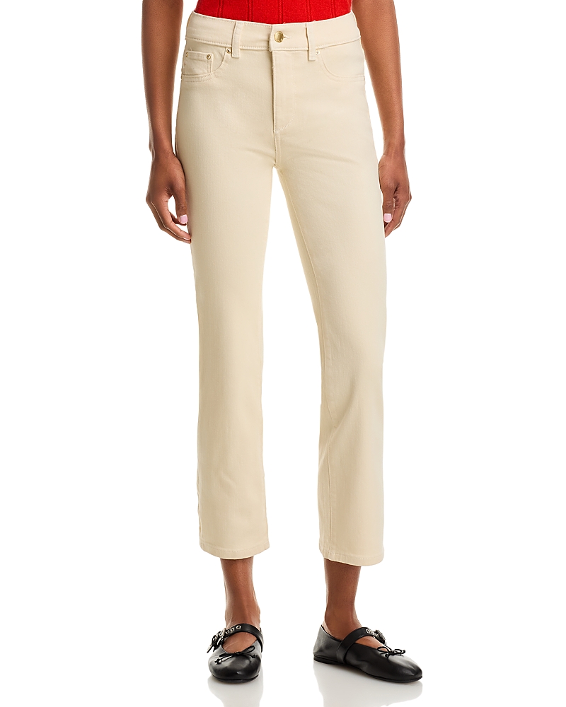 DL1961 Mara Mid Rise Ankle Instasculpt Jeans in Ecru