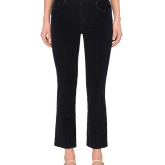 DL1961 Mara Straight Mid Rise Instasculpt Ankle Corduroy Jeans in Glazed Blue