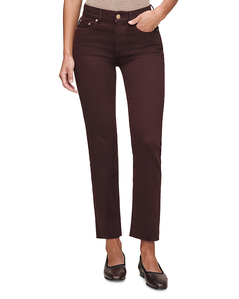 DL1961 Mara Straight Mid Rise Instasculpt Ankle Jeans in Fig