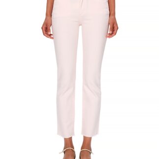 DL1961 Mara Straight Mid Rise Instasculpt Ankle Jeans in Primose Pink
