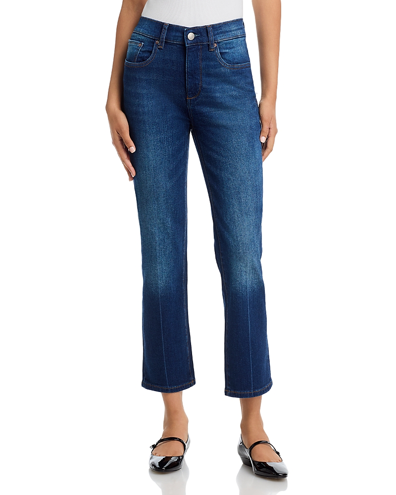 DL1961 Mara Straight Mid Rise Instasculpt Ankle Jeans in Santa Monica