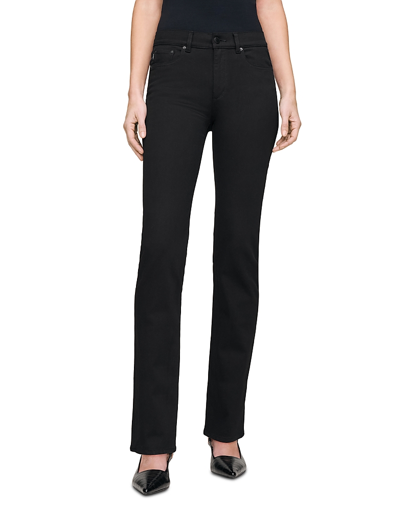 DL1961 Mara Straight Mid Rise Instasculpt Jeans Black