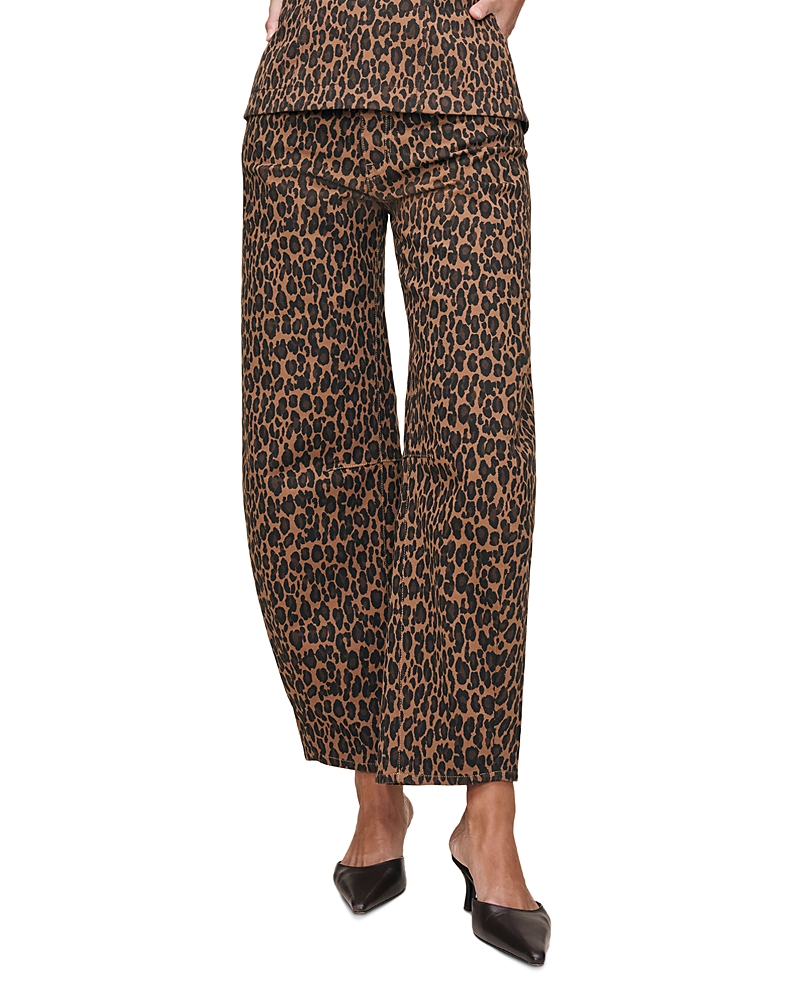 DL1961 Miro Barrel High Rise Jeans in Leopard