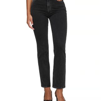 DL1961 Petite Halle High Rise Instasculpt Straight Jeans in Nightshade