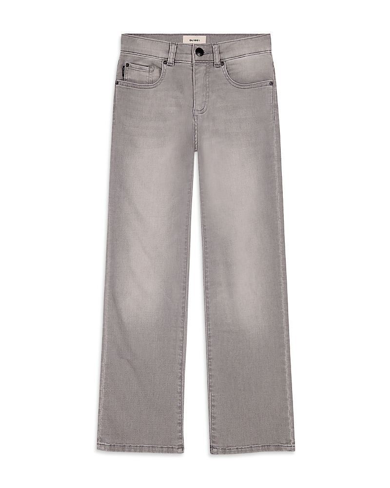 DL1961Boys' Benji Straight Jeans in Washed Grey Knit - Little Kid