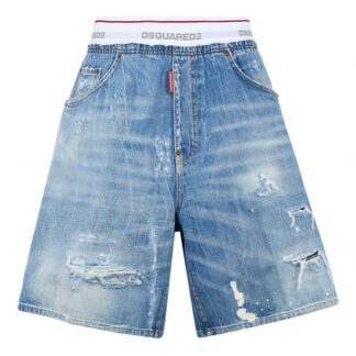 DSQUARED2 DENIM SURFER SHORTS Size: 50, colour: BLUE