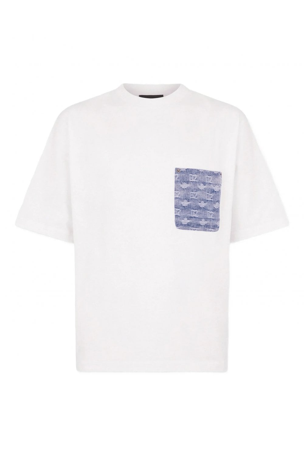 DSQUARED2 LOOSE FIT POCKET TEE Size: M, colour: WHITE