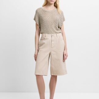 Dallas Denim Bermuda Shorts Soft Neutral