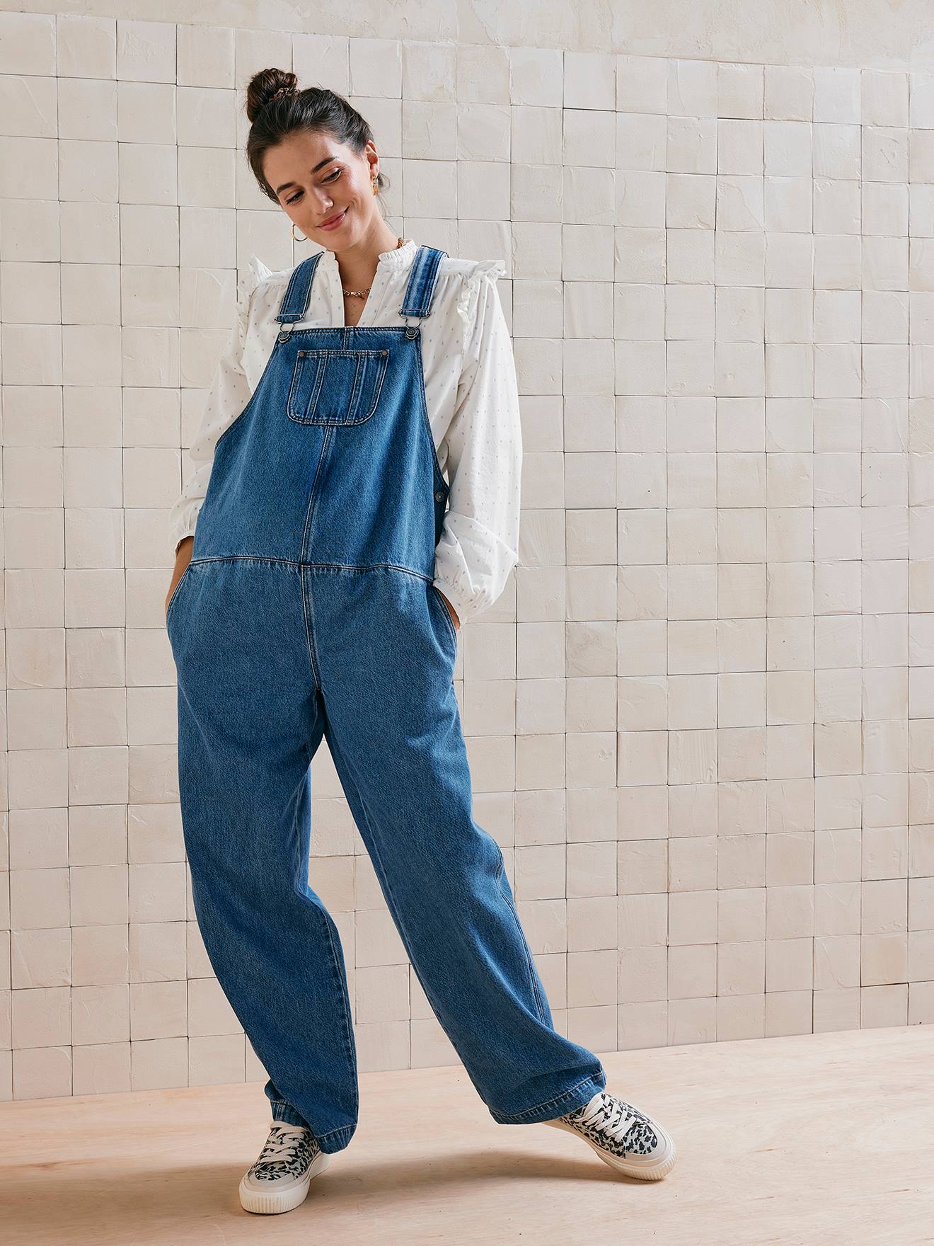 Denim Dungarees, Maternity & Nursing Special stone