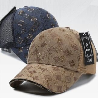 Denim Look Printed Baseball Cap - 4 Colours!