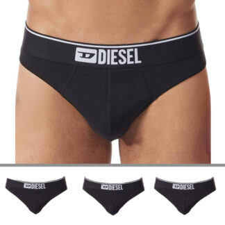 Diesel 3-Pack Denim Division Cotton Thongs - Black