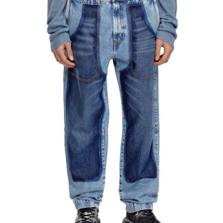 Diesel D-p-5-d-s Loose Tapered Fit Jeans in Denim
